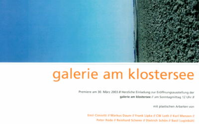 Erste Ausstellung in der Galerie am Klostersee